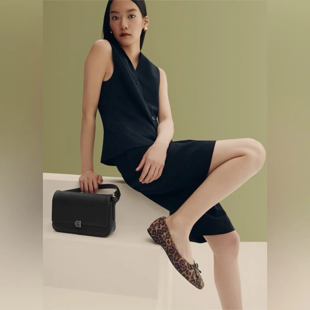 COLE HAAN Suede Bethany Ballerina Flat - Picture 3 of 10